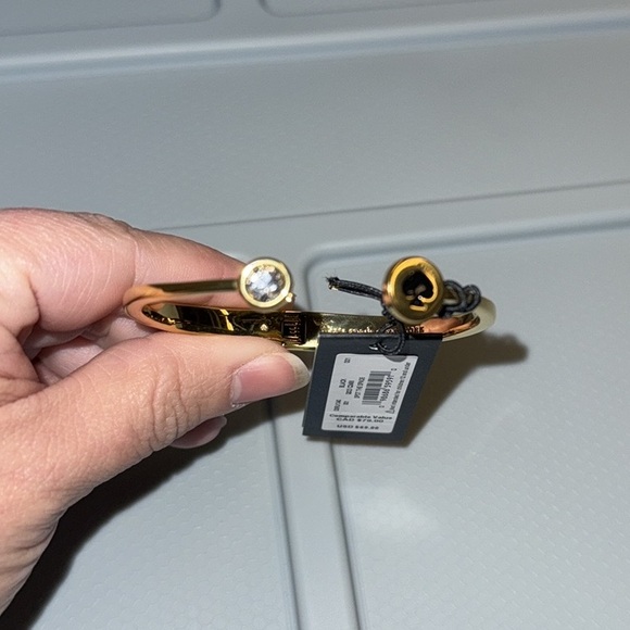 Kate Spade Spot The Spade Open Hinge Bangle - Picture 3 of 4